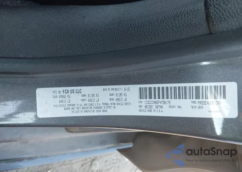 2015 Chrysler 200 Limited from USA, damaged, VIN 1C3CCCAB5FN738172